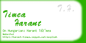 timea harant business card